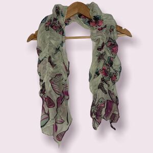Ruffled Flowy Butterfly Scarf